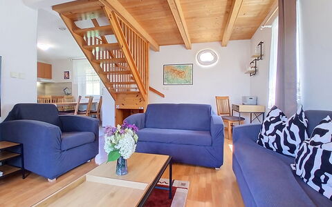 Holiday Hill 28: Furniture, Flooring, Interior Design, Floor, Wood, Couch, Room, Ceiling, Table, Living Room