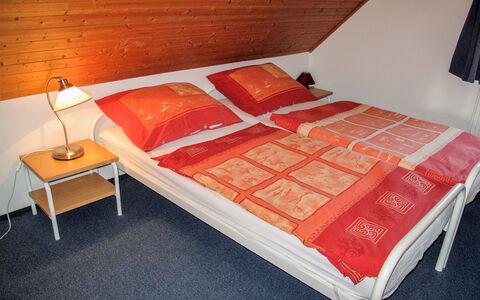 Holiday Hill 28: Bed, Furniture, Bedroom, Orange, Room, Bed Sheet, Bedding, Bed Frame, Property, Mattress