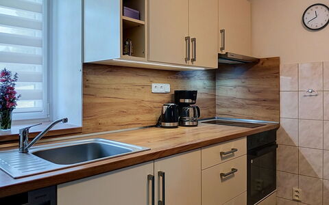 Holiday Hill 32: Countertop, Cabinetry, Kitchen Appliance, Kitchen, Wood, Flooring, Furniture, Interior Design, Major Appliance, Home Appliance