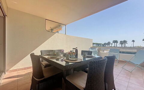 Port Camargue 205: Shade, Chair, Balcony, Outdoor Furniture, Hotel