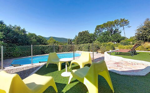 Bois D'Astros: Swimming Pool, Garden, Resort, Outdoor Furniture, Eco Hotel, Shade, Landscaping, Lawn, Chair, Sunlounger