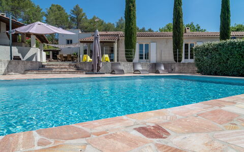 Bois D'Astros: Water, Sky, Plant, Swimming Pool, Azure, Building, Body Of Water, Chair, Leisure, Tree