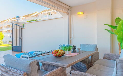 Dénia 479: Furniture, Outdoor Furniture, Interior Design, Flooring, Floor, Balcony, Chair, Ceiling, Outdoor Table, Shade