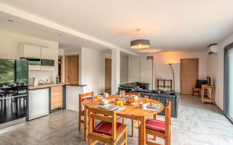 Paoli: Table, Furniture, Building, Cabinetry, Wood, Countertop, Chair, House, Lighting, Interior Design