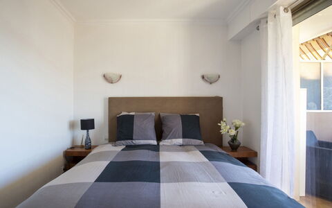 Cagnes-Sur-Mer 137: Bed, Furniture, Bedding, Bedroom, Bed Sheet, Interior Design, Wall, Floor, Linens, Ceiling