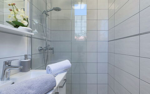 Ivanka: Bathroom, Tile, Property, Room, Architecture, Wall, Interior Design, Plumbing Fixture, Floor, Tap