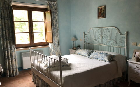 Beautiful Stone Country Villa: Bed, Bedroom, Furniture, Room, Property, Bed Frame, Floor, Interior Design, Bed Sheet, Mattress