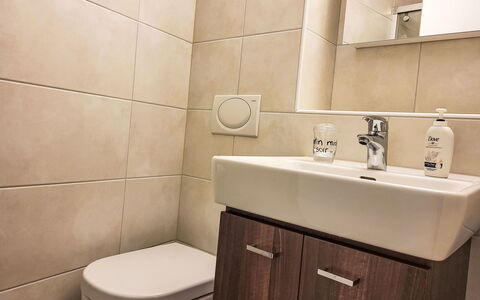 Magadino 75: Bathroom, Bathroom Sink, Plumbing Fixture, Flooring, Interior Design, Sink, Floor, Toilet, Plumbing, Tap