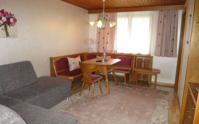 Rundblick 614.2: Furniture, Table, Property, Wood, Couch, Interior Design, Living Room, Curtain, Floor, Houseplant