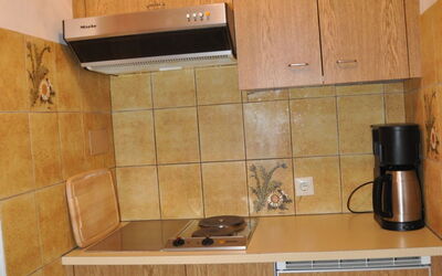Rundblick 614.1: Cabinetry, Countertop, Wood, Kitchen, Kitchen Appliance, Building, Flooring, Floor, Wood Stain, Hardwood