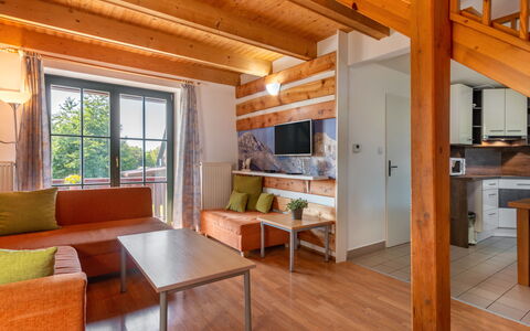 Holiday Hill 62: Room, Property, Building, Furniture, House, Interior Design, Living Room, Beam, Wood Flooring, Home