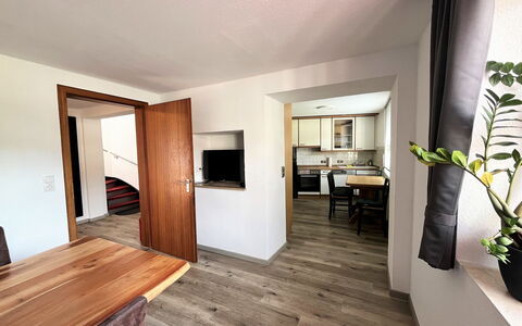 Nürburgblick: Building, Furniture, Plant, Door, Wood, Table, Interior Design, Flooring, Houseplant