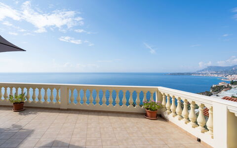 Ventimiglia 629: Property, Sky, Balcony, Ocean, Sea, Azure, Real Estate, Horizon, House, Building