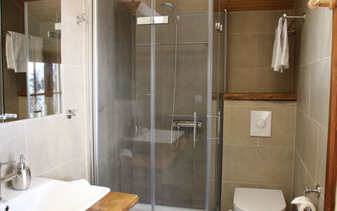 Henri: Property, Plumbing Fixture, Shower Door, Sink, Mirror, Tap, Building, Bathroom, Shower