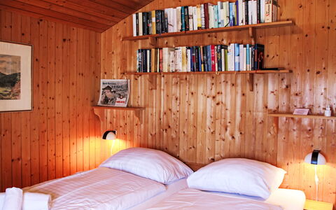 Henri: Bed, Bedroom, Wall, Bed Sheet, Interior Design, Wood, Bedding, Furniture, Floor, Bed Frame