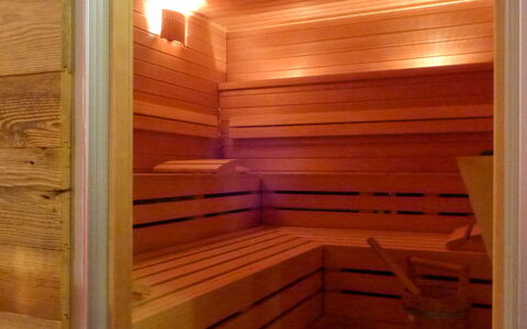 Dione: Sauna, Property, Lumber, Wood, Wood Stain, Room, Hardwood, Interior Design, Plywood, Stairs