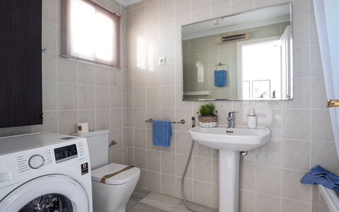 Sol de Estepona: Bathroom, Property, Room, Tile, Laundry Room, Building, Floor, Interior Design, House, Real Estate