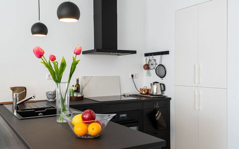 Sol de Estepona: Room, Furniture, Interior Design, Red, Yellow, Property, Orange, Desk, Table, House