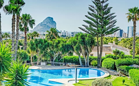 Calpe Calp 463: Plant, Sky, Water, Property, Azure, Natural Landscape, Tree, Vegetation, Arecales, Body Of Water