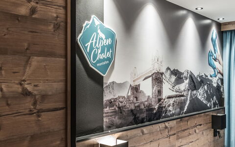 Montafon: Wall, Turquoise, Art, Room, Mural, Architecture, Building, Signage, Advertising