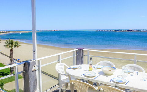 Laguna Beach: Water, Sky, Property, Table, Furniture, Building, Chair, Azure, Shade, Outdoor Furniture