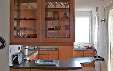 Laguna Beach: Cabinetry, Building, Countertop, Kitchen, Wood, Shelving, Shelf, Lighting, Window, Drawer