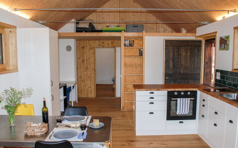 Rustico Rudico: Room, Property, Furniture, Countertop, Building, Kitchen, Ceiling, House, Interior Design, Cabinetry