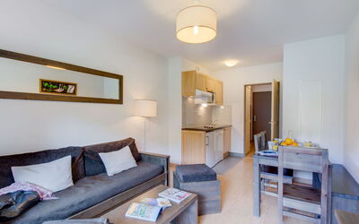 Les Jardins de Balnéa 651.1: Table, Couch, Property, Furniture, Comfort, Azure, Wood, Interior Design, Living Room, Building