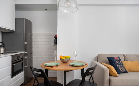 La Dorada: Room, Furniture, Property, Interior Design, Yellow, Building, Floor, Table, House, Kitchen