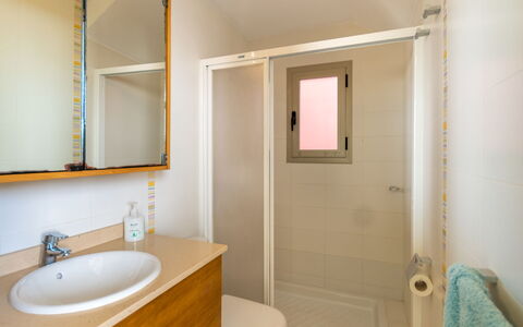 Sa Marina: Bathroom, Room, Property, Plumbing Fixture, Wall, Building, Interior Design, Bathroom Cabinet, House, Bathroom Accessory