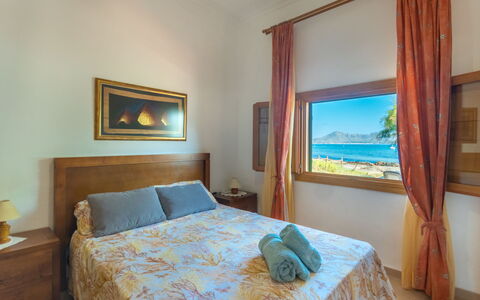 Sa Marina: Bedroom, Bed, Room, Furniture, Property, Bed Sheet, Bed Frame, Interior Design, Wall, Floor