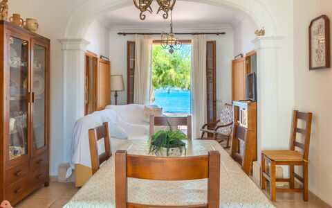 Sa Marina: Room, Property, Furniture, Building, Dining Room, Interior Design, House, Ceiling, Table, Real Estate