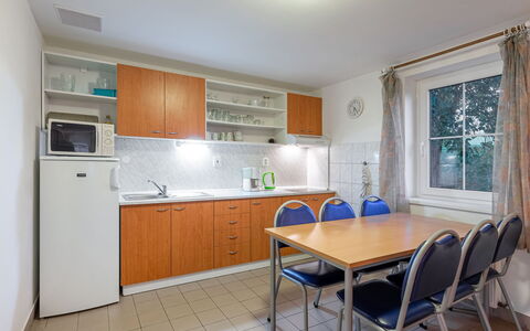 Holiday Hill 61: Cabinetry, Furniture, Kitchen Sink, Countertop, Sink, Building, Window, Tap, Chair, Kitchen