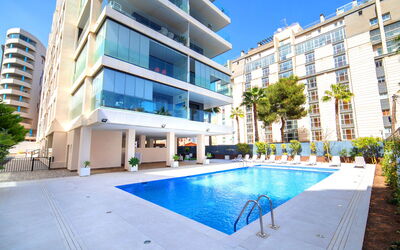Calpe Calp 465: Building, Water, Daytime, Property, Window, Plant, Swimming Pool, Azure, Sky, Tree