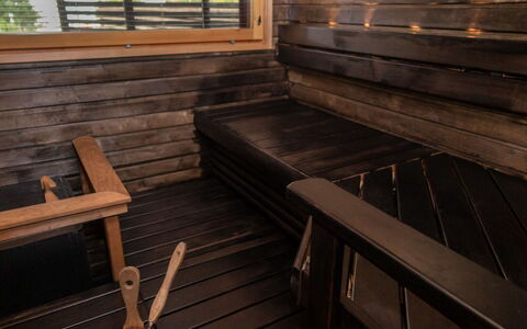 Tahko Spa Suites Orange B 1: Wood, Cottage, Wood Stain, Hardwood, Log Cabin, Plank, Ceiling, Natural Material, Lumber, Garden Buildings