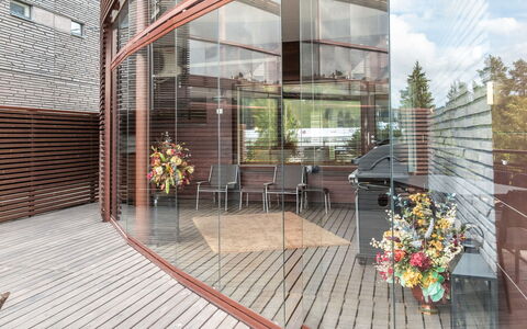 Tahko Spa Suites Orange B 1: Wood, Cottage, Wood Stain, Hardwood, Log Cabin, Plank, Ceiling, Natural Material, Lumber, Garden Buildings