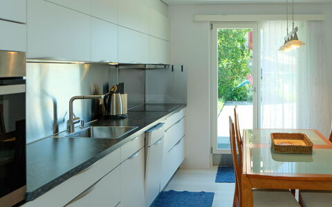 Hauswurz: Countertop, Kitchen, Furniture, Interior Design, Flooring, Cabinetry, Kitchen Appliance, Sink, Floor, Wood