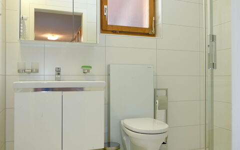 Hauswurz: Bathroom, Interior Design, Plumbing Fixture, Flooring, Wall, Toilet Seat, Floor, Toilet, Bathroom Cabinet, Sink