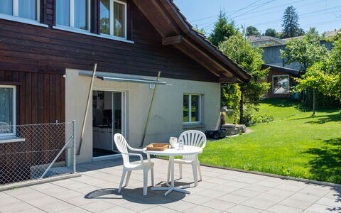 Hauswurz: Shade, Outdoor Furniture, Chair, Porch, Siding, Yard, Hardwood, Wood Stain, Deck, Awning