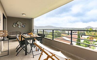 Porto Vecchio 116: Sky, Plant, Building, Window, Tree, Swimming Pool, House, Residential Area, Leisure, Urban Design