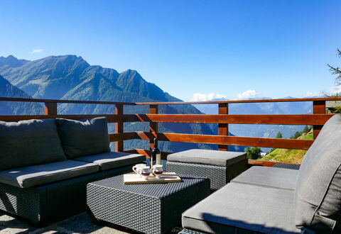 Rustico Catcüc: Blue, Sky, Furniture, Property, Room, Mountain, Patio, Roof, Building, House
