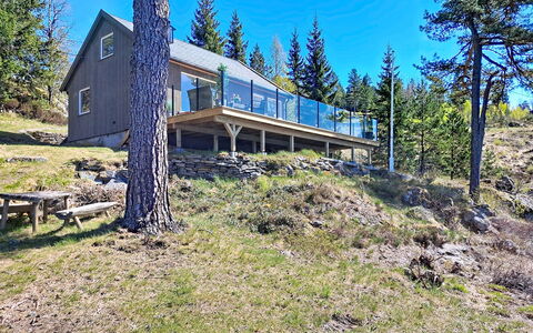 Ogge: Cottage, Home, Larch, Porch, Slope, Log Cabin, Hut, Evergreen