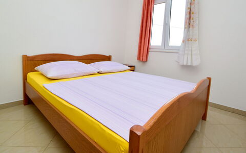 Trogir 182: Bed, Bedroom, Furniture, Room, Bed Frame, Mattress, Property, Bed Sheet, Floor, Mattress Pad