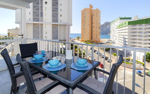 Calpe Calp 472: Property, Building, Condominium, Real Estate, Apartment, Roof, Room, Architecture, Mixed-Use, Tower Block