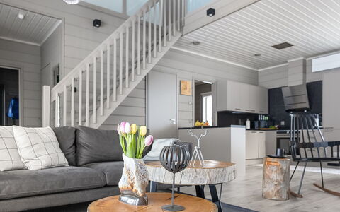 Loma-Saaga 3: Furniture, Interior Design, Wood, Flooring, Floor, Ceiling, Living Room, Home, Lighting, Wood Flooring