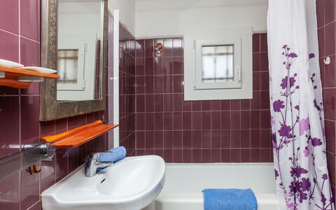 Higea: Bathroom, Room, Purple, Property, Tile, Interior Design, Wall, Building, House, Sink