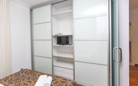 Centro: Passeig de Gracia - Casa Batllo: Furniture, Room, Property, Cupboard, Door, Bed, Wardrobe, Bedroom, Interior Design, Cabinetry