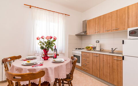 Pula 737: Room, Furniture, Property, Kitchen, Interior Design, Building, Floor, Cabinetry, House, Dining Room