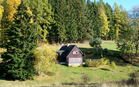 Zdoňov: Natural Landscape, House, Tree, Home, Property, Rural Area, Wilderness, Biome, Cottage, Land Lot