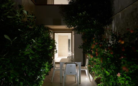 Sea Design Home: Plant, Building, Nature, Leaf, Vegetation, Lighting, Architecture, Shade, Grass, Urban Design